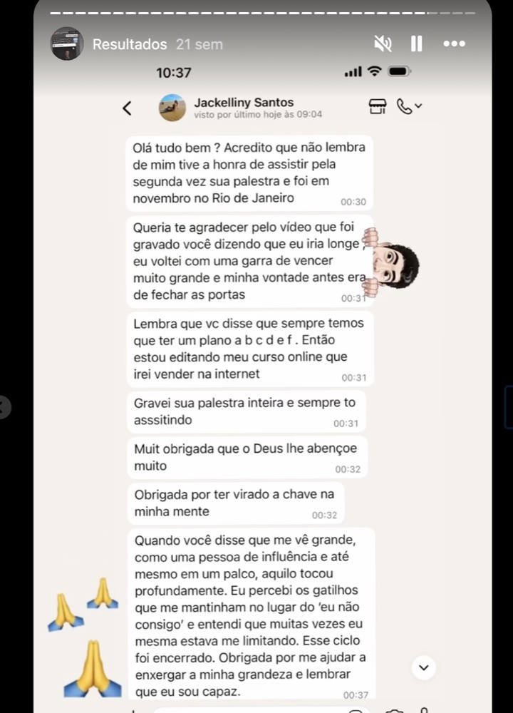 Depoimento Jackelliny Santos